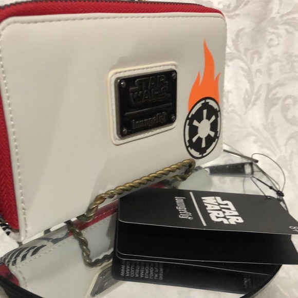 Star Wars Bundle Long Zip Around Wallet by Loungefly & StormTrooper Cap & BP. - Picture 4 of 17